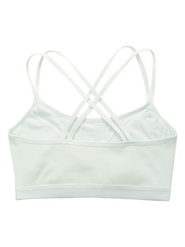 Kids Girls Dance Crop Tank Tops Seamless Camisole Yoga Sports Bras Gym Training Bralette Tops4