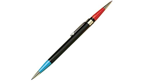 Autopoint Twinpoint Pencil, 0.9mm, Red Tip, Blue Tip, Black Barrel, American Made (20110)