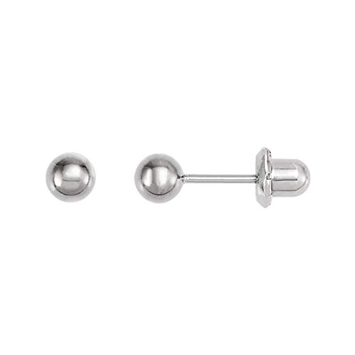 Ear PIERCING Earrings 3 mm Ball, Sterile Hypoallergenic for Sensitive Ears (Ball Stud 3 mm)