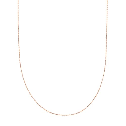 Jewelry Affairs 14k Rose Gold Rope Chain Necklace, 6mm