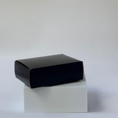 Image of Kalart Creations Foldable 300 GSM Card Paper Soap Boxes (Black, Pack of 20)