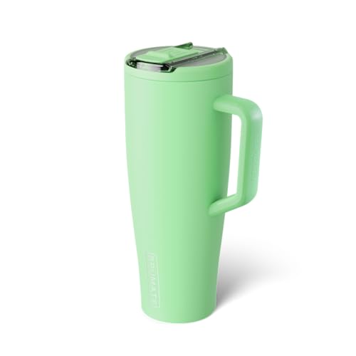 Image of BruMate Era Flip 40oz Tumbler with 100% Leakproof Covered Straw Lid | Hygienic Covered Straw | Insulated Stainless Steel Water Bottle with Handle | Cup Holder Friendly | BPA-Free (Kiwi)