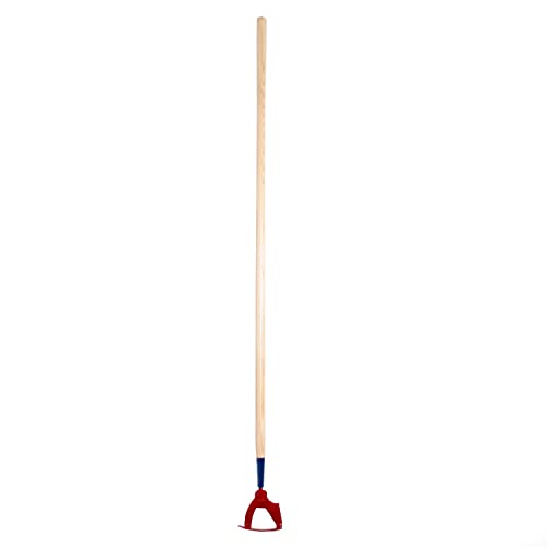 Lehman's Precision Garden Hoe, Amish Made Dutch, Push-Pull and Traditional Hoe, Steel with 60 in Wood Handle