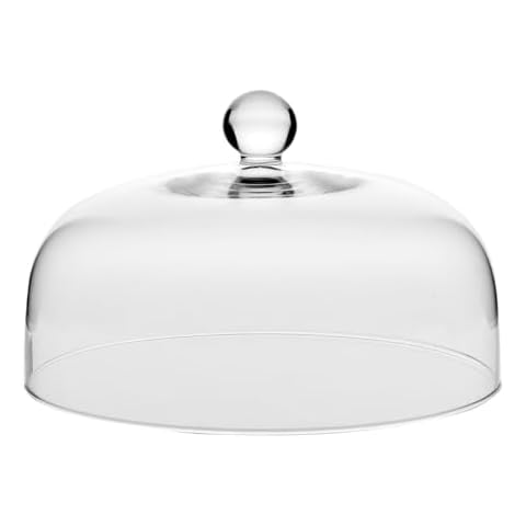 Barski Glass - Cake Dome - with Knob - 10" Diameter - Elegant Design - Made in Europe Cover