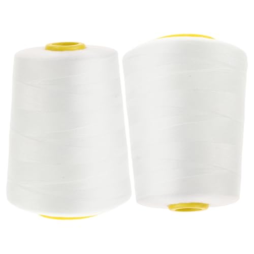 Hilo de algodón blanco PRETYZOOM 5000 yd resistente miniatura 1
