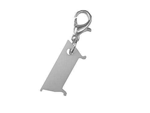 Miniblings Baignoire Charms Charm Baden Verre Acrylique - Hand Made Fashion Bijoux argenté Pendentifs - breloque Pendentif - Pendentif pour Bracelet