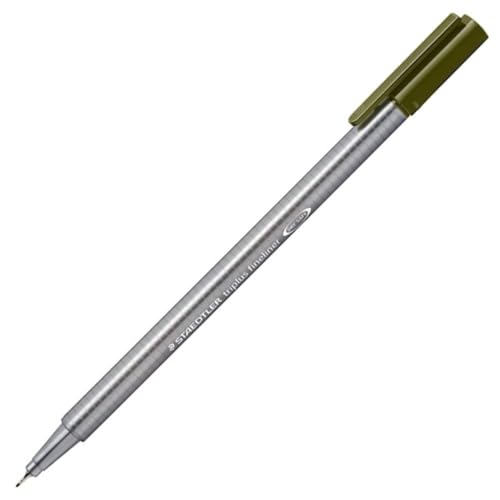 STAEDTLER Pack Of 3 Fineliners Triplus Fineliner Pens, Green, Str...