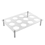 Contadora De Soporte De Huevo - Organizador De Huevos Elegante Para La Cocina | Bandeja De Huevo Duradera Para O Almacenamiento De Encimera | Solución De Almacenamiento De Huevos Que Ahorra Esp