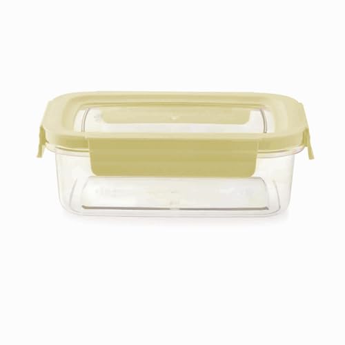 CELLO Stylelock Pet Storage Container for Kitchen 970 ml Baby Green | Freezer & Fridge Safe Stackable Airtight Kitchen Storage Container Jar Box Set for Biscuits Bread Coffee Fruits Pasta Flour Spices