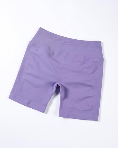 Image of AUROLA Influence Workout Shorts for Women,2.5 3.5 4.5 5.5 6.5 No Roll Up Squat Proof Scrunch Seamless Compression Gym Short