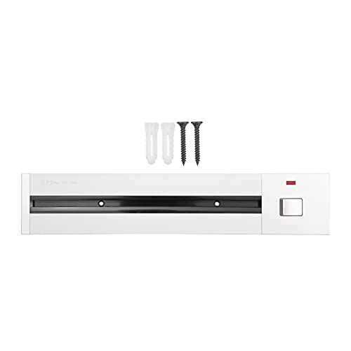 Funien Sistema de Riel Eléctrico Extraíble Tipo Oculto 6000W - Extensor de Corriente de Pared Móvil - Regleta de Alimentación Inalámbrica Deslizante