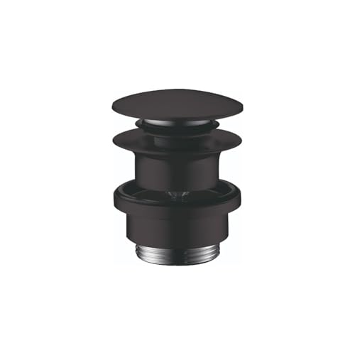 hansgrohe, Push-Open 1-1/4" Pop Up 3-inch Matte Black, 50100671 Sink Drain by hansgrohe - Used condition - US$37.82