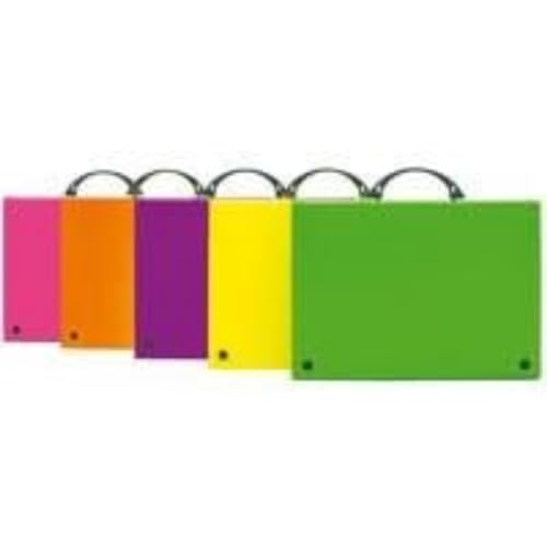 Grafoplas - Schulkoffer aus Polypropylen, Fuchsia, Modell ColorGraf, 345 x 245 x 40 mm, perfekt für den Unterricht