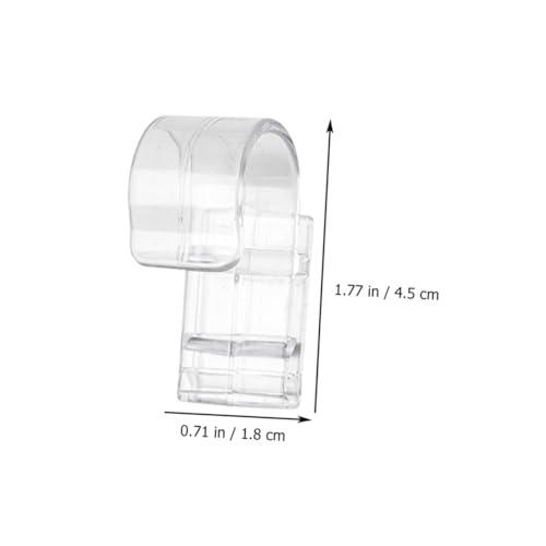 INOOMP 12個 透明収納フック 多機能洗面用クリップ 耐錆シンプル収納フック 洗顔料 歯磨き粉掛けに バスルーム キッチン用