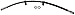 Dorman H621464 Rear Center Brake Hydraulic Hose Compatible with Select Ford / Lincoln Models