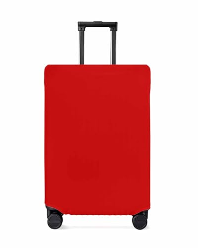Christmas Red Travel Luggage Cover, Anti-scratch Travel Suitcase Protector Covers, Washable Elastic Baggage Covers Fit 26-28 Inch Carry on Luggage