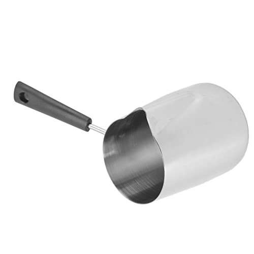 Quemador espumoso para leche de acero inoxidable para café turco y 304 jarra larga arte y crema de leche (1000 ml)