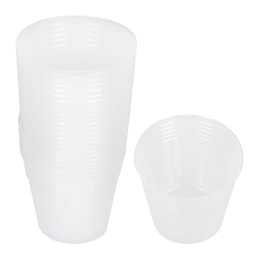Angoily Vasi da Vivaio Trasparenti in Plastica per Giardinaggio, Set 36 Pezzi 10 Cm, Vaso per Bonsai Aerazione, Cassetta per Piantare Piante da Interno ed Esterno