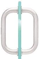C.R. LAURENCE SDPR6CH CRL Chrome 6" Tubular Back-to-Back 3/4" Diameter Shower Door Pull Handles