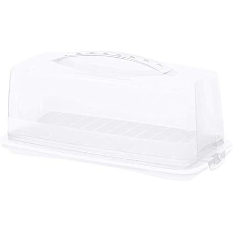 Rotho Fresh Kuchenbehälter mit Haube und Tragegriff, Kunststoff BPA-frei Cover