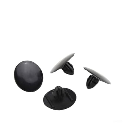 25 clips de retención de aislamiento de capó, sujetadores de plástico para Toyota 9046709050 con tamaño de agujero de 7 mm, diámetro de la cabeza, 25 mm, longitud del tallo 10 mm