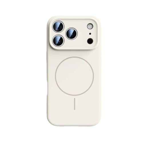 Coque iPhone 16 Pro Max blanche silicone anti-choc et magnétique