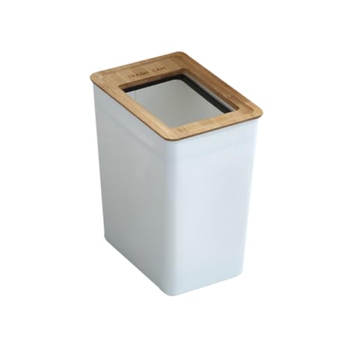 Poubelle nordique blanche cuisine maison et seau ordures PP
