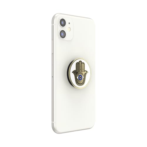 Image of PopSockets Adhesive Phone Grip, Holder, Phone Stand, Enamel - Hamsa Hand