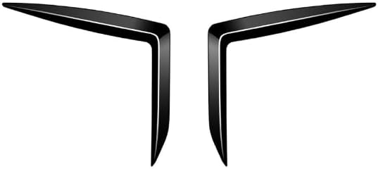 2PCS Front Fog Light Trim Cover for Toyota Hilux 2026, Fog Lamp Eyebrow Eyelids Cover Frame Blade Trim Accessories (Black)