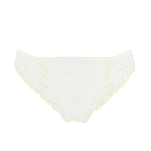 Lise Charmel Slip Fantaisie modèle Vibration Guipure Coloris Nacre Or (Taille 44)