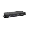 Coolgear Industrial 4 Port USB 3.2 Gen 1 Type-C Power Delivery Hub w/Surge Protection, Variable Voltage Input & Surface Mountable