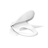Kohler PureWash E580 Elongated Bidet Toilet Seat, White, Quiet-Close Lid Prevents Slamming, Self-Cleaning Wand, Adjustable Water Pressure with Multiple Cleansing Options