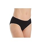 Calida Women's Natural Comfort Cotton Hi Cut Brief Panty 21175 L Black