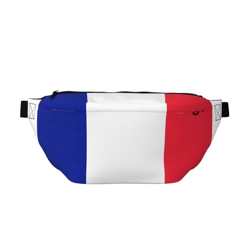 Sac banane de course à pied avec sangle réglable et motif drapeau