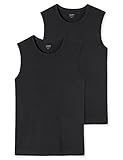 Uncover by Schiesser Herren 2PACK Tank Top Rundhals Unterwäsche, schwarz, L