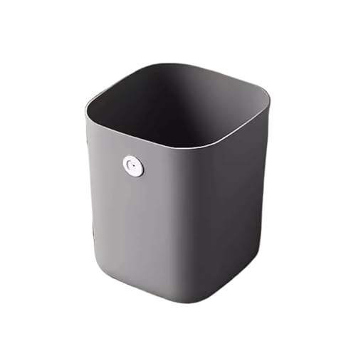 ZYYASHSV Trash Cans Trash Cans For Home Use Living Room Kitchen Bathroom Bedroom Toilet Office Dormitory Storage Barrel Storage Cylinder Waste Paper Basket Wastebasket Garbage Can for(Gris,10L)