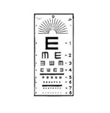 EYE CHART TUMBLING E 10 FT