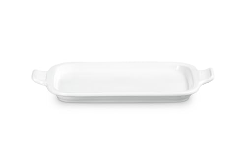 Image of Le Creuset Stoneware Rectangular Dish with Platter Lid, 3 qt., White