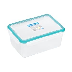 Recipiente hermético de Plástico Rectangular 3L Bosque Verde Paquete 1 ud. Pack 2