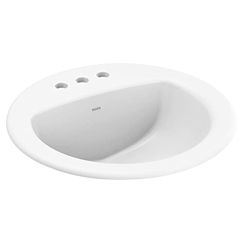 Moen BGCW13OD1919 White Vitreous China Drop-In Countertop Sink thumb #5