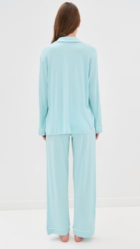 Image of Eberjey Gisele Classic Women's Pajama Set | Long Sleeve Shirt + Long Pants