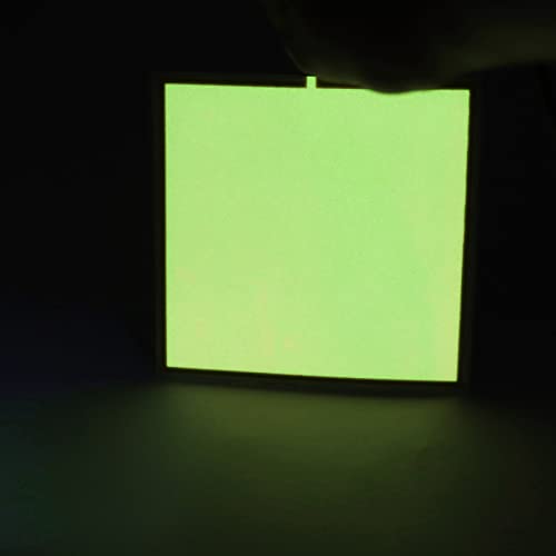 Image of Electroluminescent Panels, EL Panels light, EL Sheets 10 cm x 10 cm (3.93 inch x 3.93 inch) ON /Slow Flash /Fast Flash,1Pack (1, Yellow, 10cm*10cm)