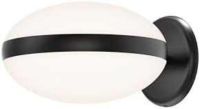 Sonneman Modern Lighting 3610.25 Pillows LED Wall Sconce Lighting Fixture for Office or Bedroom with Acrylic Cover - 3000K - 9" x 5.5" - Satin Black