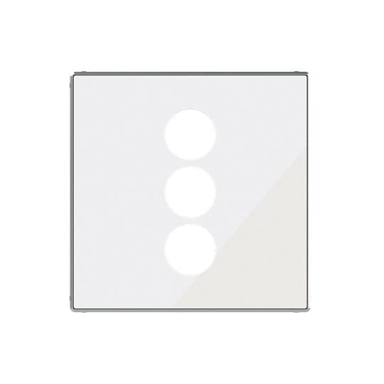 Tapa cristal blanco toma VDI Niessen 8555.3 CB ideal para crear un cine en casa ordenado