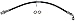 Dorman H622340 Rear Passenger Side Brake Hydraulic Hose Compatible with Select Subaru Models