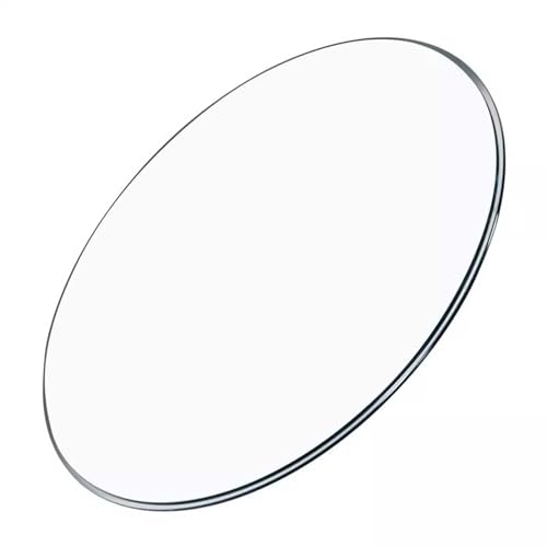7mm Round Tempered Glass Table Top, Clear Glass Table Top Round Glass Top Dining Table Flat Polished Glass Table Top, Ø 14"-40" Heat Resistant Scratch Resistant (Size : Ø 38cm(15Inch))