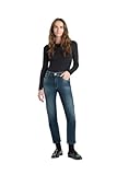 Finition : Délavé Le Temps des Cerises Jeans Push-up Slim Taille Haute Pulp, 7/8ème