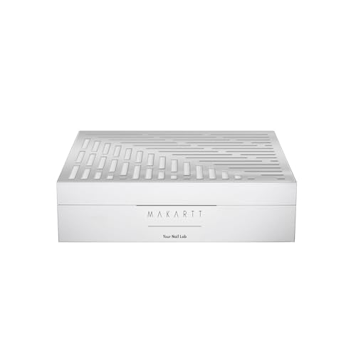 Image of Makartt Nail Dust Collector - Dust Collector Nail Tech Quite SYMPHONEE Dust Extractor Vacuum for Acrylic & Gel Nails Plug-in Ultra Thin Portable with Reusable Filter White