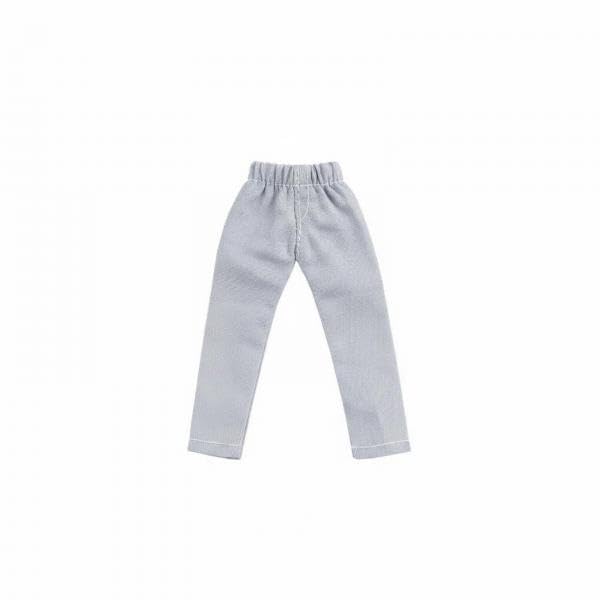 3x1/12 Scale Doll Pants Extended Length Fit Doll Leggings for Hobbyists Gray-image-28