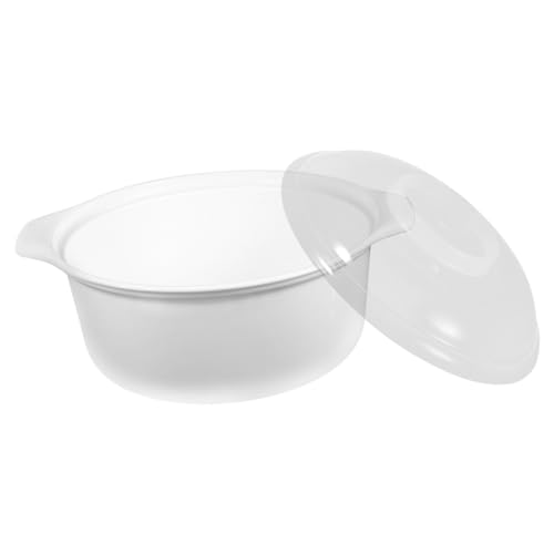 healvian 電子レンジ対応大容量蒸し器付き食品容器 耐熱プラスチック製ご飯蒸し調理器 家用簡単操作ポータブルライスコンテナ
